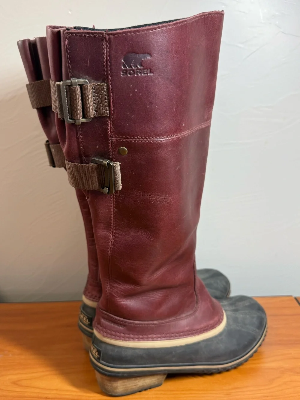 Sorel Slimpack Riding Tall II Boot Leather Women's Redwood Tobacco 1757881628 W7